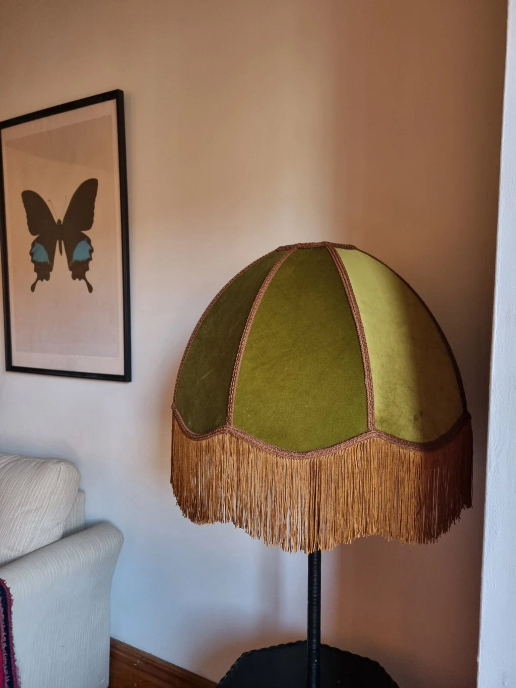 Green Velvet Lampshade For standard lamp ceiling pendant