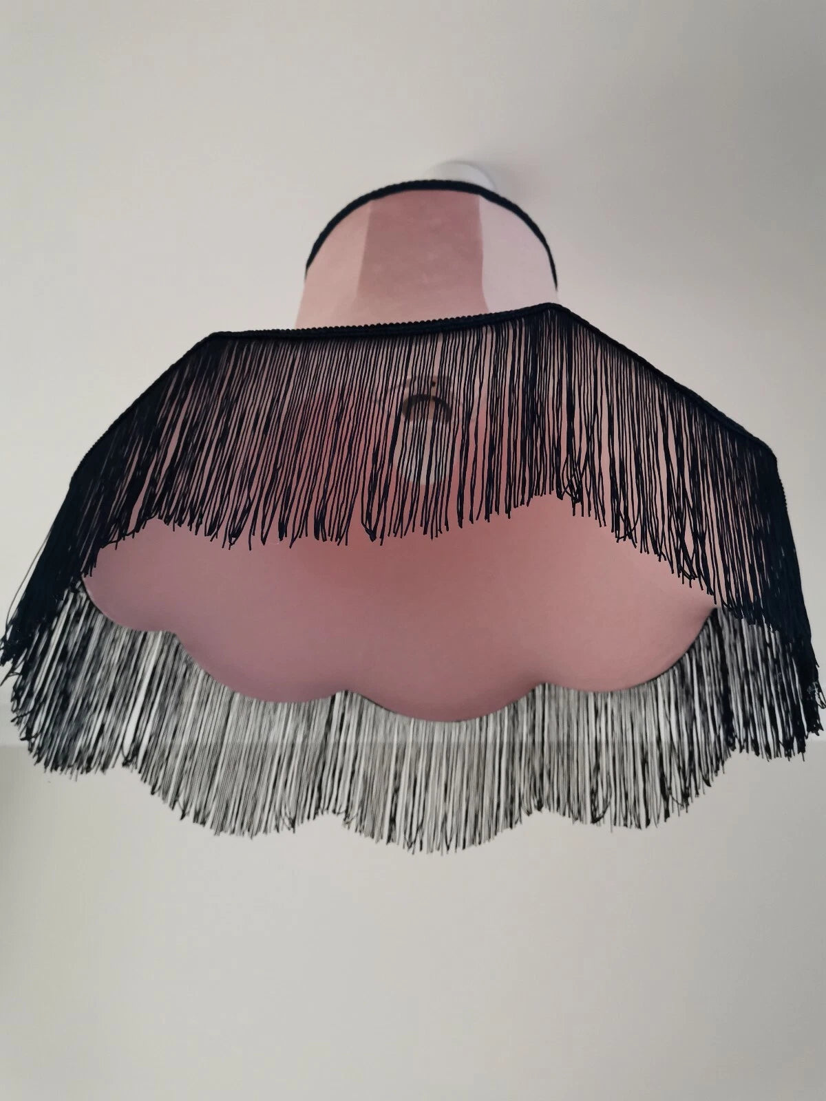 Pink velvet handmade Lisa lampshades light standard lamp or ceiling pendant