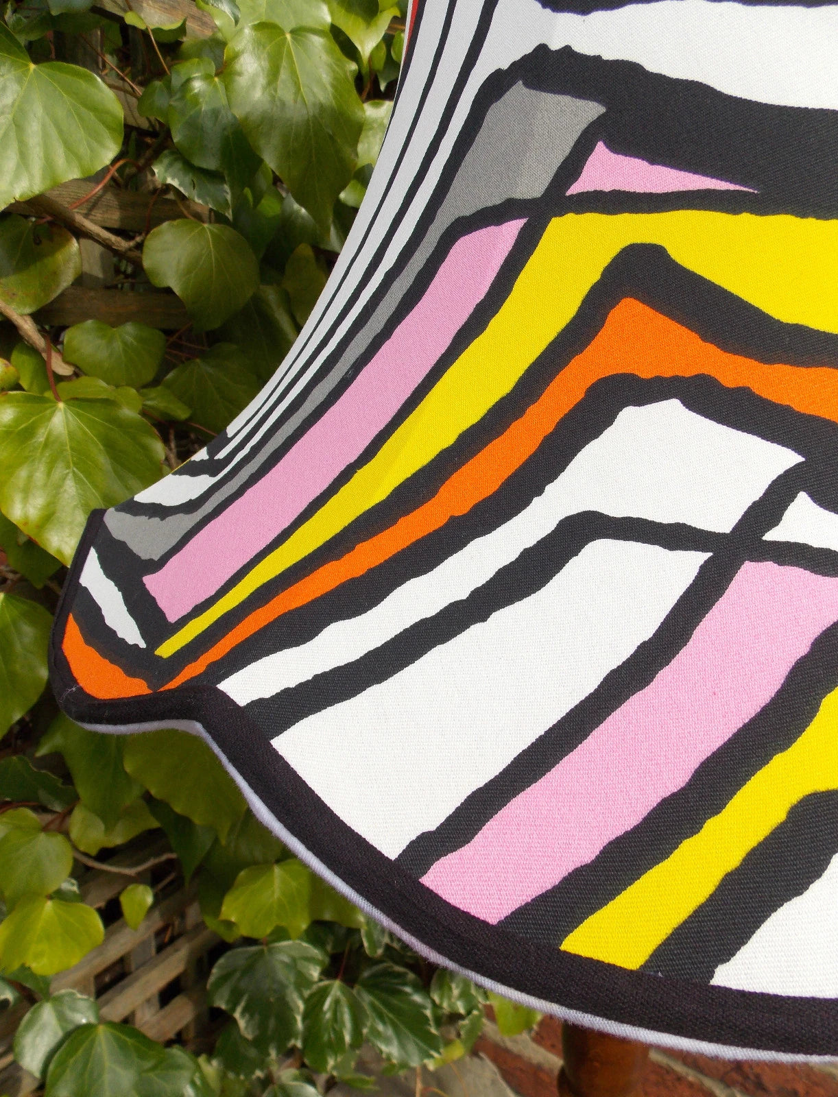 Handmade lampshade yellow black red white pink for standard lamp or ceiling lamp