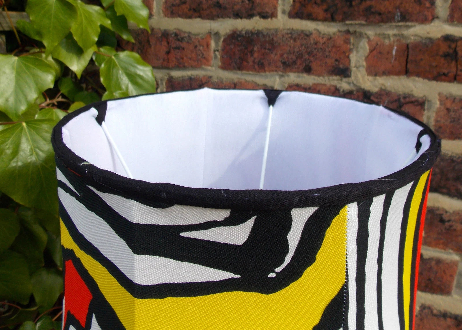 Handmade lampshade yellow black red white pink for standard lamp or ceiling lamp