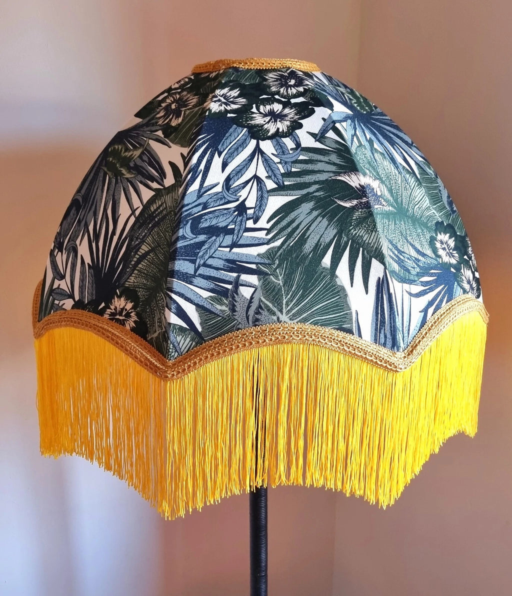 Botanical Green Lampshade For standard lamp ceiling pendant