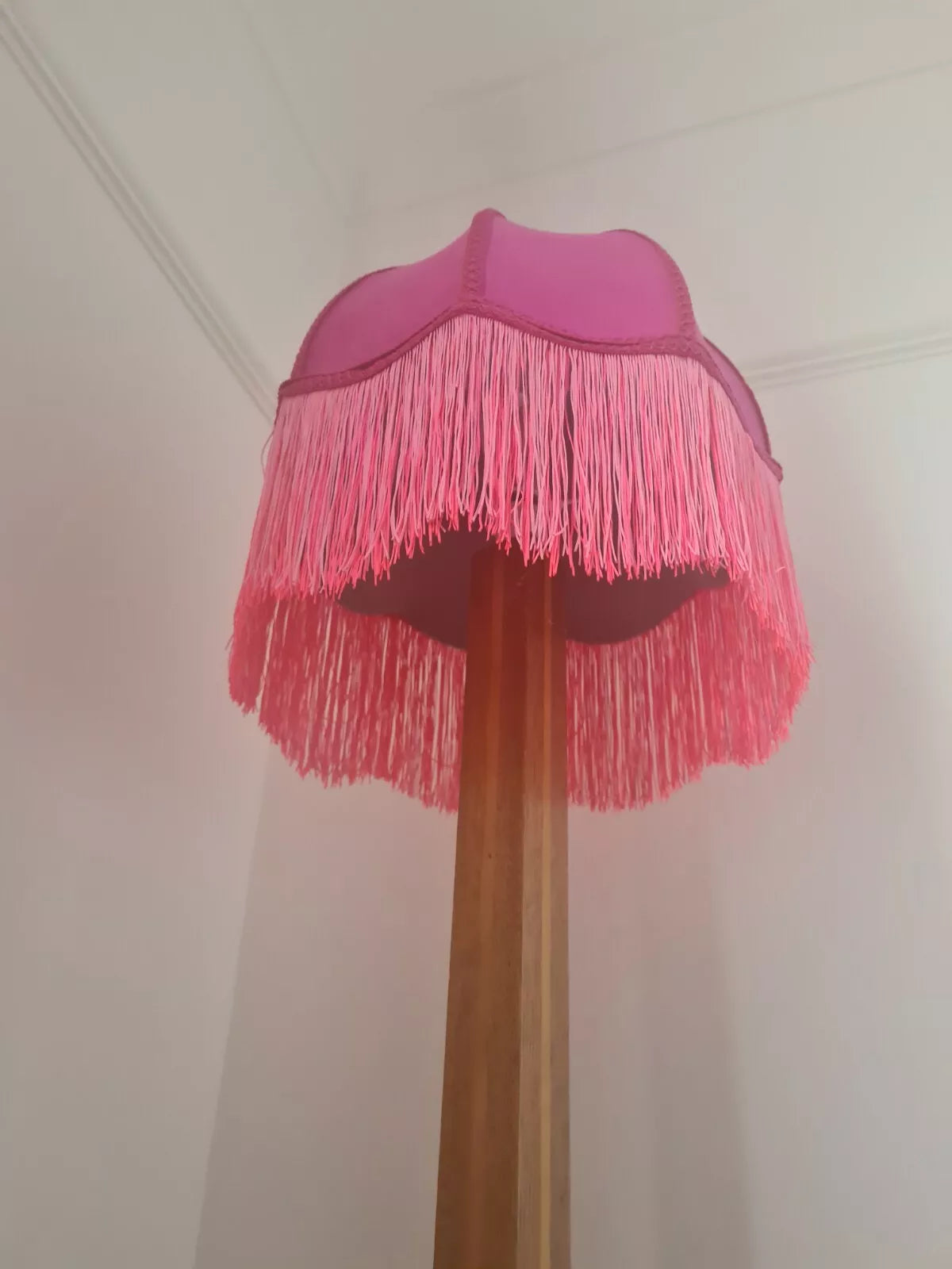 Dome shaped table lamp Lisa lampshades ceiling pendant bright pink velvet