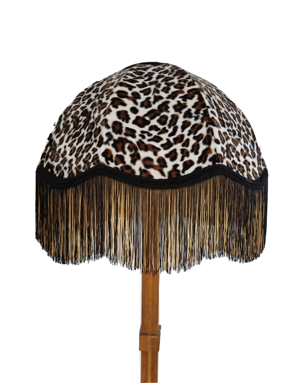 Leopard print fabric handmade lampshade standard lamp or ceiling pendant dome