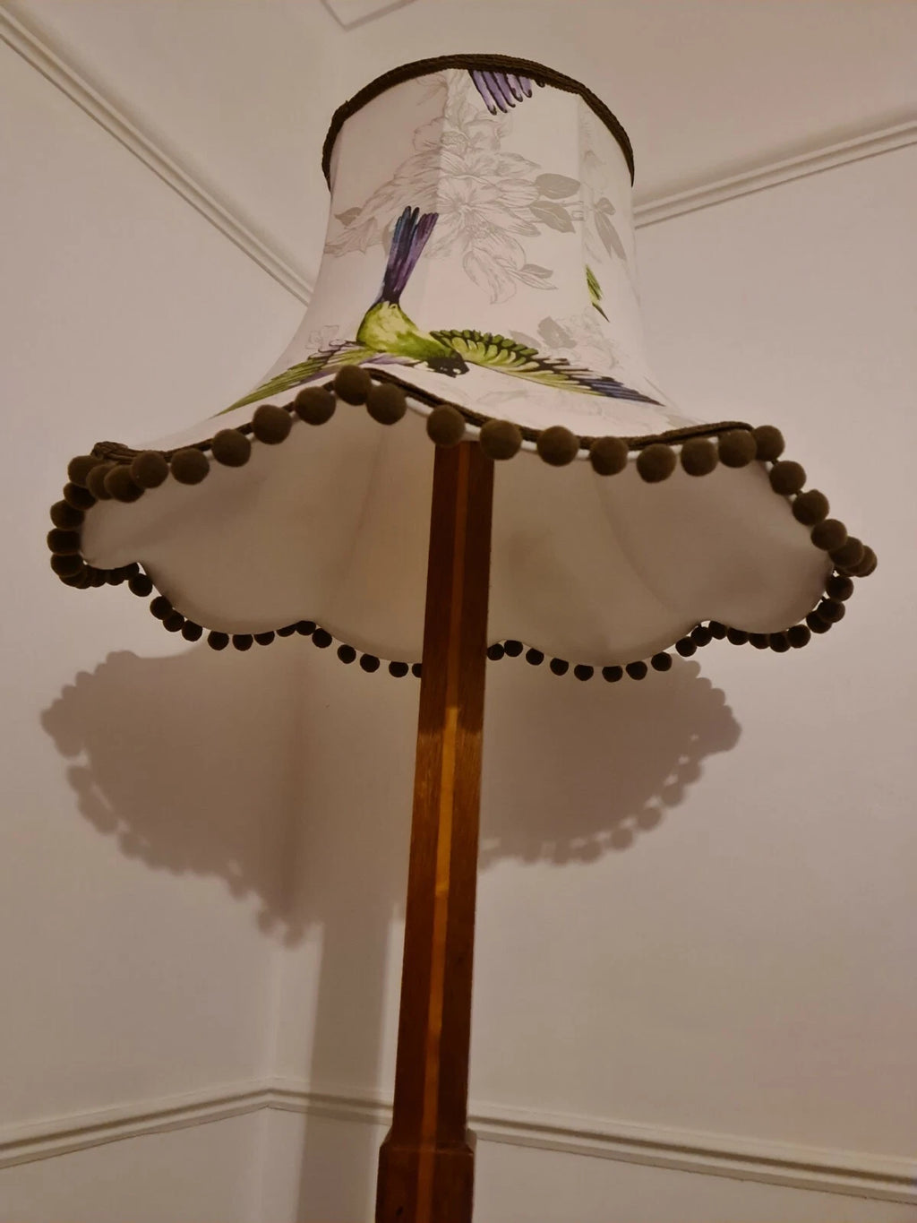 Handmade bird design fabric lampshade for standard lampshade or ceiling lamp
