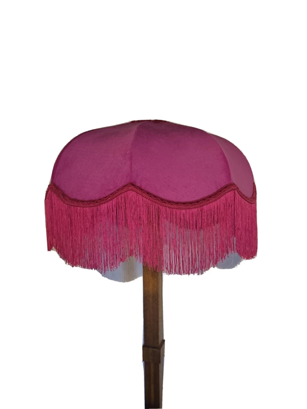 Lisa lampshade bright pink velvet lampshade standard lamp ceiling light handmade